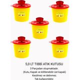 5 Lt Tıbbi Atık Kutusu 5'li