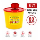 5 LT TIBBİ ATIK KUTUSU 80 ADET