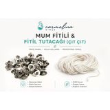 5 M Mum Fitili 25 Adet Sabitleyici