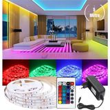 5 Metre 16 Renk Kumandalı Renk Değiştiren Rgb Şerit LED Işık Seti SB-6544 - Çok Renkli
