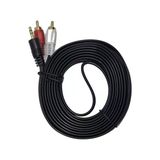 5 Metre 2 Rca To Aux Kablo - 3.5 Mm Stereo Jack Ses Aktarım Kablosu - Kırmızı Beyaz Tos Fiş