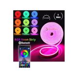 5 Metre 256 Renk Bluetooth Kontrol Renk Değiştiren Rgb Neon Led Şerit Işık Seti Sb-6563