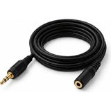 5 Metre 3.5mm Erkek Dişi Ses Uzatma Kablosu Altın Uçlu Stereo Aux Kulaklık Hoparlör Telefon Bilgisayar Uyumlu