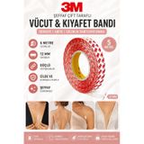 5 Metre 3m Kalitesinde 12mm Yapışkanlı Şeffaf Çift Taraflı Dekolte Abiye Gelinlik Sabitleme Bant Vüc