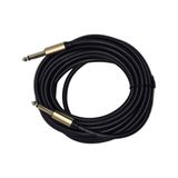5 Metre 6.35 Mm To 6.35 Mm Ses Kablosu - Çivi Jak Enstrüman Ve Amfi Bağlantı Kablosu - Stereo Jak