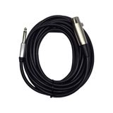 5 Metre 6.35 Mm To Xlr Dişi Ses Kablosu - Çivi Jak To Xlr Konnektör Mikser Ve Amfi Kablosu