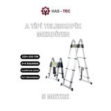 5 Metre 8+8 Basamaklı Tipi Uzayan Alüminyum Teleskopik Merdiven