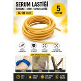 5 Metre 8x10 Mm Serum Lastiği Turnike Dren Sapan Lastiği Doğal Lateks Esnek Kauçuk