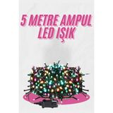 5 Metre Ampul LED Işık Renkli Rgb Çok Renkli LED Aydınlatma - EC001Z-567RW9