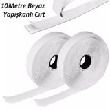 5 Metre Arkası Yapışkanlı Beyaz Cırt Cırtlı Bant - 2Cm Cırt Cırt (548174953)