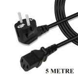 5 Metre C13 Power Kablo Bilgisayar PC Kasa Monitör Güç Kablosu