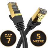 5 Metre Cat 7 Ethernet Kablosu 10 Gigabit/s 600 Mhz Premium Meta