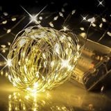 5 Metre Gün Işığı LED Tel 3 Pilli Fonksiyonlu Süsleme Ince Telli Aydınlatmalı Şerit LED Yılbaşı Işık Yılbaşı Süsü - 1 m - 00 Beyaz