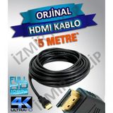 5 Metre Hdmı Goruntu Aktarım Kablosu Cıft Fılıtre Extra Komurlu