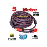 5 METRE HDMI Kablo HD KABLO FULL HD 3D 1.4 KALİTELİ KABLO 4K 3D DESTEK İP ÖRGÜLÜ