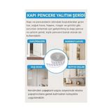5 Metre Kapı ve Pencere Bandı, Kendinden Yapışkanlı Şeffaf Silikon Fitil, Pvc Kapı Pencere Contası, Duşakabin ve Cam Için, Rüzgar, Toz, Böcek ve Ses Y