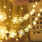 5 Metre Led Işıklı 28'Li Kar Tanesi Işık Zinciri Dekoratif Pilli Aydınlatma Ev Dekorasyonu Süsleme Salon Oda Merdiven Balkon Süslemeleri İçi