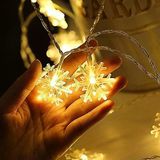 5 Metre Led Işıklı 28'Li Kar Tanesi Işık Zinciri Dekoratif Pilli Aydınlatma Ev Dekorasyonu Süsleme Salon Oda Merdiven Balkon Süslemeleri Için Yılbaşı Eğlence Doğum Günlerine Özel Aydınlatma