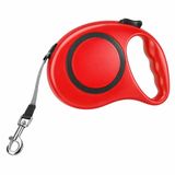 5 Metre Otomatik Geri Sarımlı Köpek Gezdirme Tasması, Dayanıklı Retractable Pet Leash, Ergonomik Kaymaz Tutma Sapı, Güçlü Metal Klips, Küçük Orta Irk Evcil Hayvanlar İçin (Kırmızı)