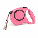 5 Metre Otomatik Geri Sarımlı Köpek Gezdirme Tasması, Dayanıklı Retractable Pet Leash, Ergonomik Kaymaz Tutma Sapı, Güçlü Metal Klips, Küçük Orta Irk Evcil Hayvanlar İçin (Pembe)