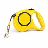 5 Metre Otomatik Geri Sarımlı Köpek Gezdirme Tasması, Dayanıklı Retractable Pet Leash, Ergonomik Kaymaz Tutma Sapı, Güçlü Metal Klips, Küçük Orta Irk Evcil Hayvanlar İçin (Sarı)