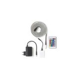 5 Metre Rgb LED Şerit Işık Seti – Uzaktan Kumandalı, Adaptör ve Kontrol Ünitesi Dahil, Renk Değiştiren Esnek Işık Bandı, Tv, Masa, Oda Dekorasyonu Için