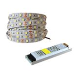 5 Metre Şerit LED Günışığı Renk + 12v 5 Amper 60 Watt LED Trafo -3 Dirençli Double Pcb - Yeni Nesil Oturma Odası, Yatak Odası ve Mutfak için Gizli Aydınlatma