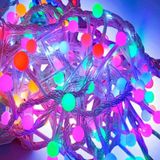 5 Metre Vıp Profesyonel Renkli Top Led Işık Patlayan Beyaz Flaşlı Top Işık 250 Led Lamba Su Geçirmez