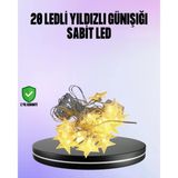 5 Metre Yıldız Şeklinde Led Şerit Işık Sabit Beyaz Aydınlatma Vitrin