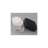 5 ml Krem Kavanozu,kozmetik Kutusu, Siyah Kapaklı Akrilik Krem Kutusu 2 Li Set,beyaz - 000-Siyah - 1 Adet - Option-1
