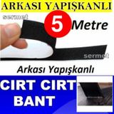 5 Mt Beyaz Cırt Cırtlı Bant Çırt Bant Yapışkanlı 2 Cm Genişlik