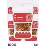 5 Paket Çikolata Çilek Fındık Glutensiz İlave Şekersiz Vegan Granola 100gr