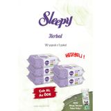 5 Paket Sleepy Herbal Kişisel Bakım Havlusu 100'lü ve Rosie