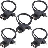 [5 Paket] TV xStream USB Bağlantı Noktası Adaptörü, Mikro OTG Kablosu ve Güç - Akış Çubukları, Medya Cihazları, Rii ve Logitech Klavyeler ve Nintendo Switch, SNES, NES Classic (5 Paket) ile Uyumlu