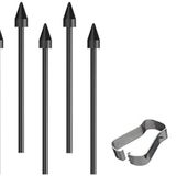 (5 Paket) Yumuşak Uçlar, Lamy AL-Star EMR Stylus Dijital Kalem Yedek Uçlar/Uçlar W/Aletler için İpuçları Değiştirme (5 Parça İpuçları-Siyah)