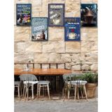 5 Parça (20cmx29cm) Dekoratif A4 Mdf Tablo, Duvar Tabloları,Cafe Tabloları , Kahve Köşesi Tabloları , Çerçeve Görünümlü