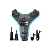 5 Parça Aksiyon Kamera Tutucu Jaw Mount Motor Kask Çene Tutma Aparatı Mavi