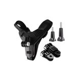 5 Parça Aksiyon Kamera Tutucu Jaw Mount Motor Kask Çene Tutma Aparatı Siyah