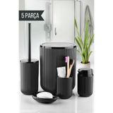 5 Parça Banyo Seti Siyah NNDY-OPH-000837