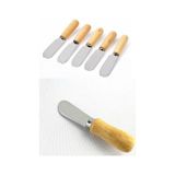 5 Parca Bicakli Tereyagi Bicagi - Mini Spatula Ahsap Sapli Set