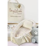 5 Parça Cocoon Unisex Uyku Seti Bebek Yuvası Babynest Seti beyaz