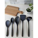 5 Parça Isıya Dayanıklı Silikon Kepçe ve Spatula Seti, Mutfakta Pratiklik - Seçenek 1
