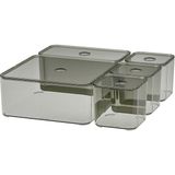 5 Parça Makyaj Malzemesi Saklama Kutusu 20X20X10 cm ikea Takı Makyaj için Düzenleyici Plastik Organizer