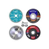 5 Parça Mermer Inox Ahşap Metal Flap Kesici Kesme Disk Spiral Avuç Içi Taşlama Seti 115 Mm