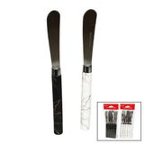 5 PARÇA UZUN KAHVALTI BIÇAK - MERMER DESEN SAPLI 16.5 cm (5264)