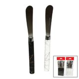 5 Parça Uzun Kahvaltı Bıçak - Mermer Desen Saplı 16.5 Cm Bx40