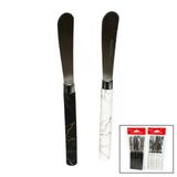 5 Parça Uzun Kahvaltı Bıçak - Mermer Desen Saplı 16.5 Cm (Timya/Go1395) 200110