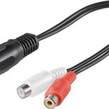 5 Pin Din to 2 RCA Dişi Kablo 20 CM