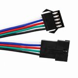 5 Pin Kilitli Konnektörlü Kablo Takımı Erkek Dişi Rgb Rgbw Led Şerit Bağlantı Kablosu 15 Cm Jst Soket Kablo Seti