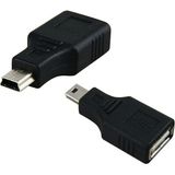 5 Pin Mini Usb Erkek Usb Dişi Aparat Oto Teyp Flash Bellek Mini Usb Otg Dönüştürücü